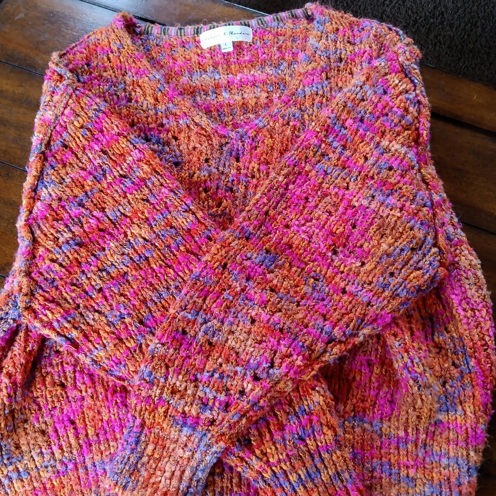 Chelsea and Theodore multi color sweater.